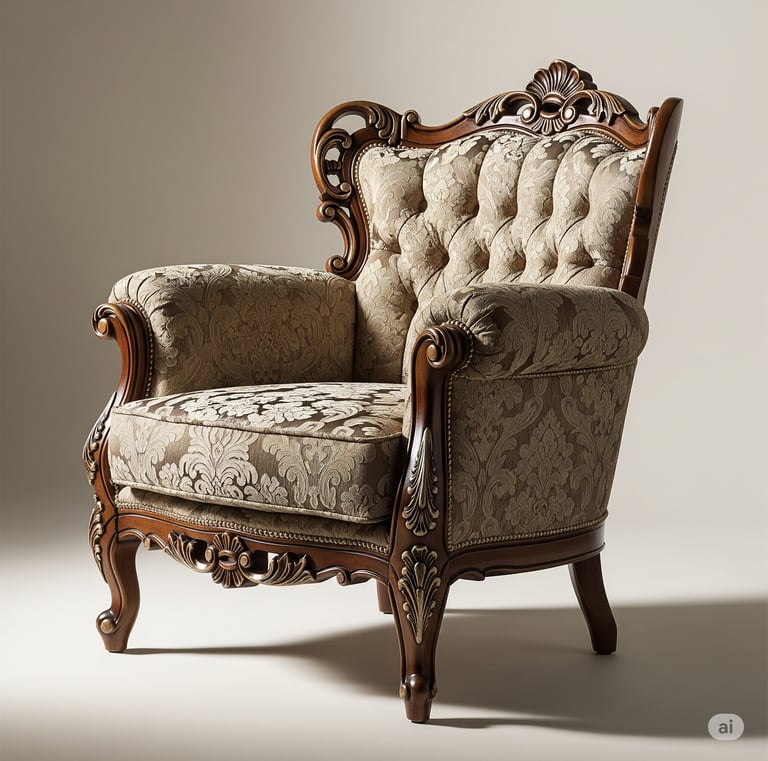 old style chair reupholstery