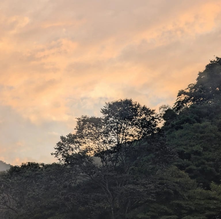 Beautifull sunsets from the mountains of Santa Marta