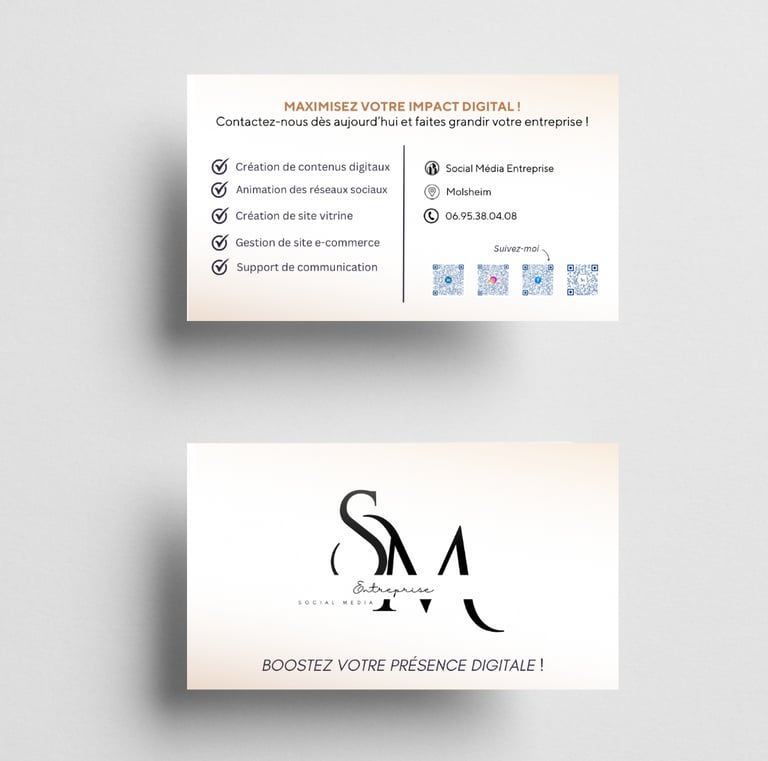 Support de communication : carte de visite
