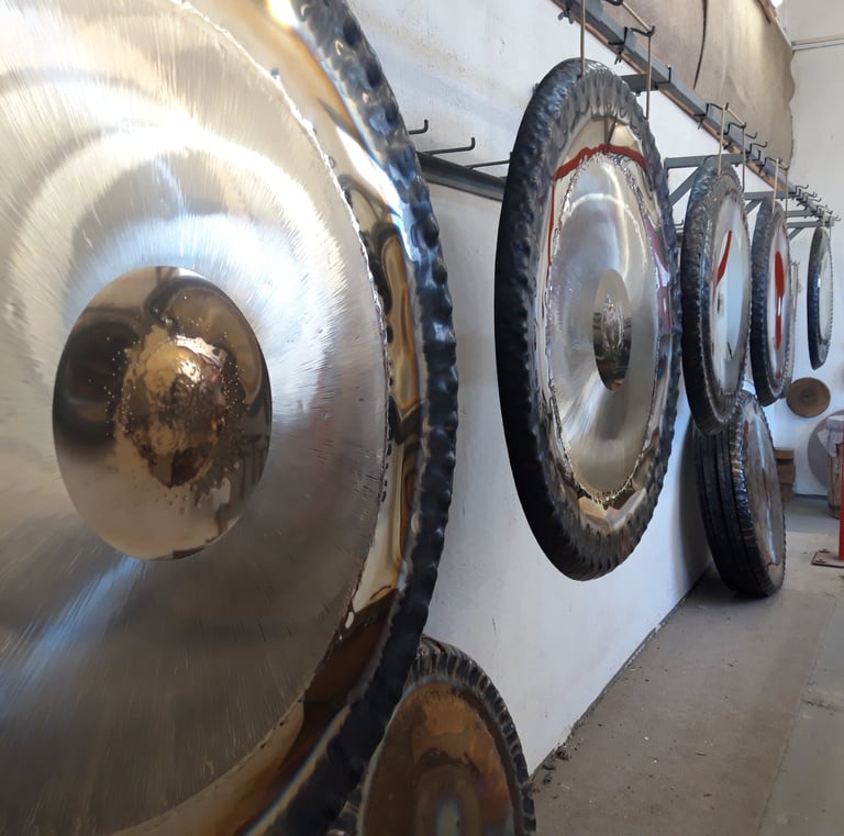 Nahaufnahme Gongs