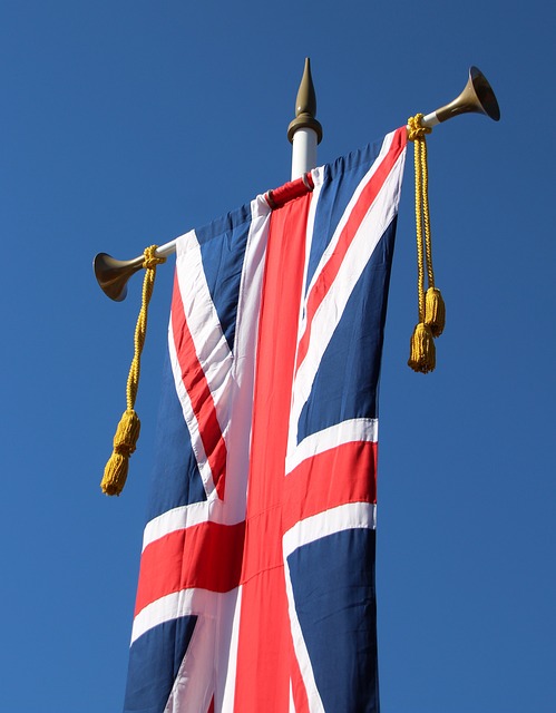 union flag on post