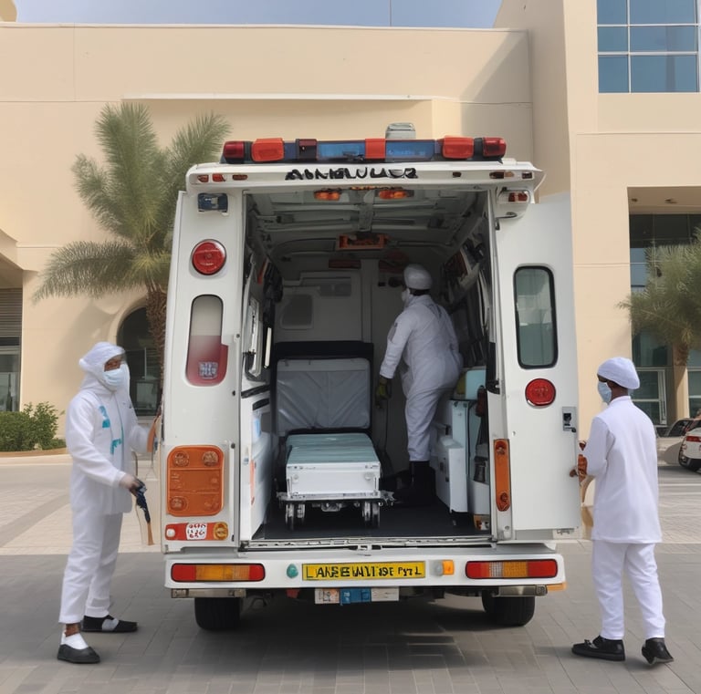 Ambulance in UAE for International patient
