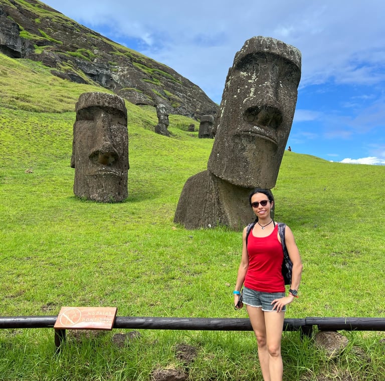 Paola Marisela, cultural anthropologist and life coach, during her world travels