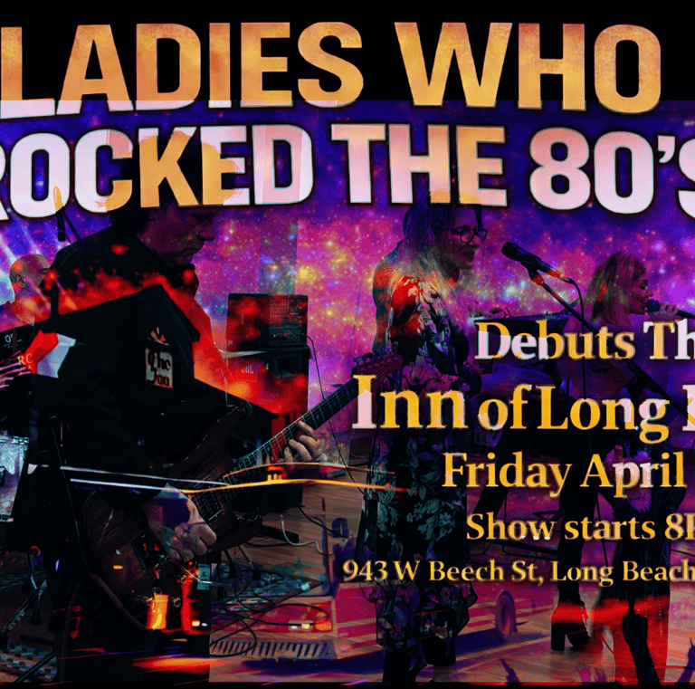 Live band performs Ladies Who Rocked the 80s concert at The Inn of Long Beach on Friday, April 17th.