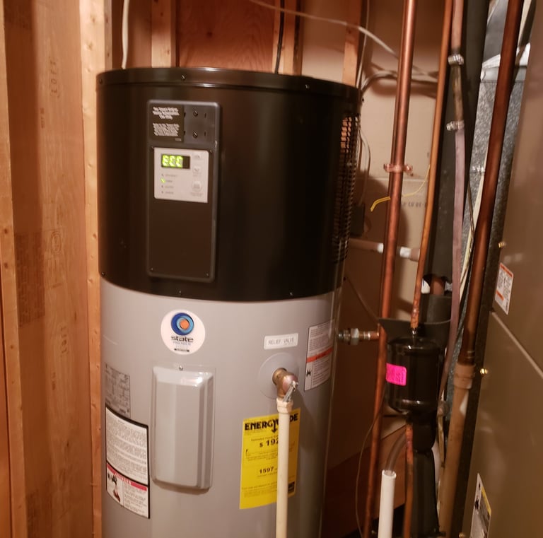 Hybrid electric heat-pump water heater replacement Rockville Maryland