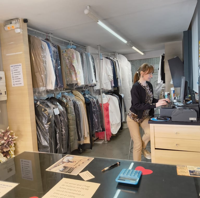 Our facility full of clean clothes