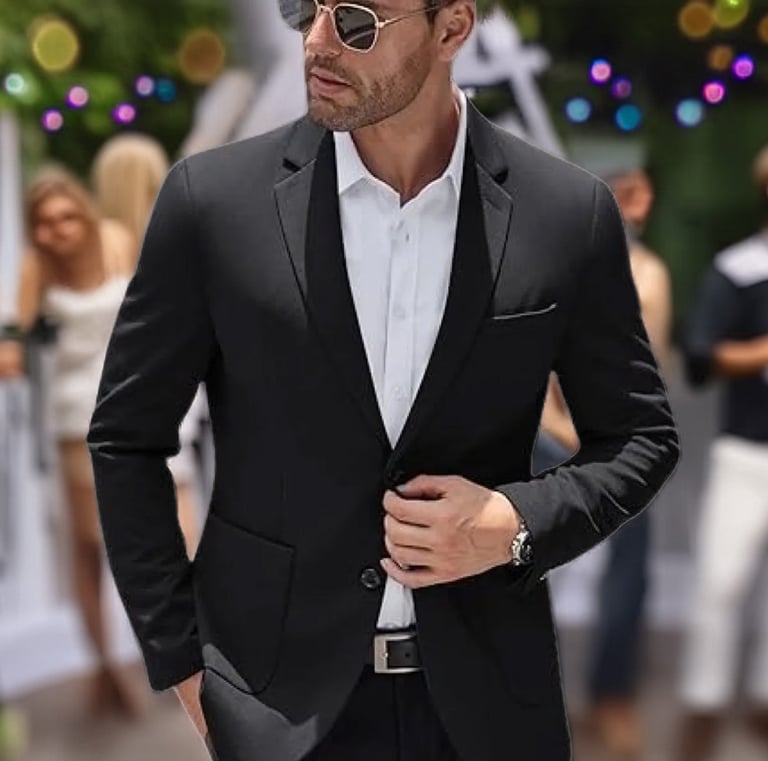 Blazer Slim Italiano 2 Botões Masculino Executivo