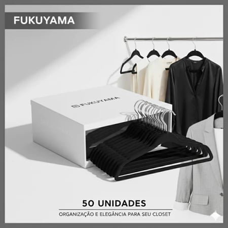 Cabide Veludo Adulto Antideslizante Kit 50 Unidade