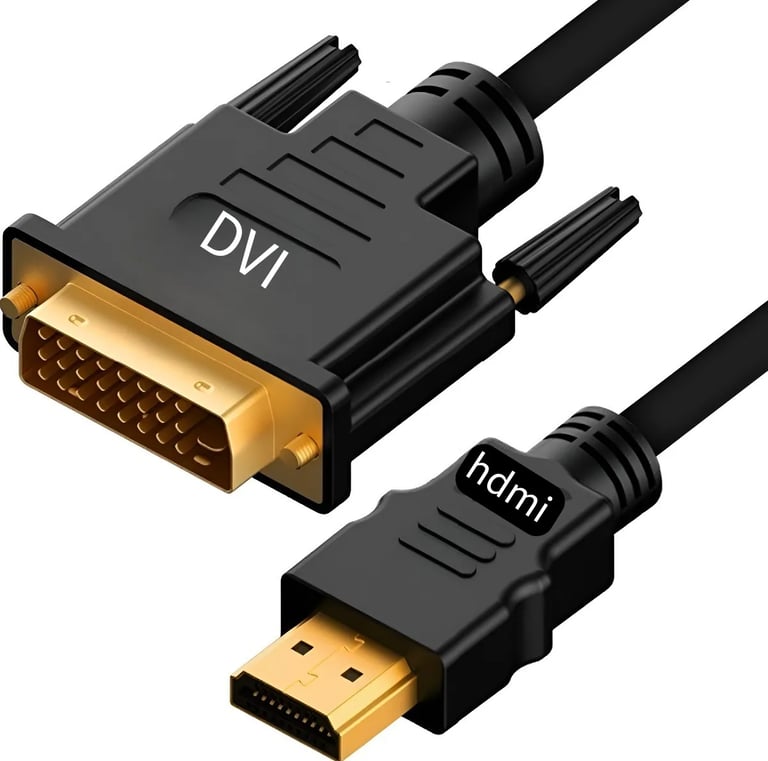 Cabo Adaptador Dvi Para Hdmi Monitor Notebook 1.8m C/ Filtro