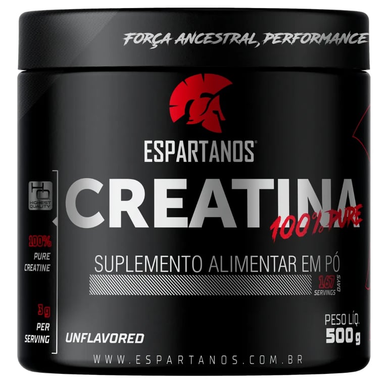 Creatina Monohidratada 500g Suplemento em pó 100%