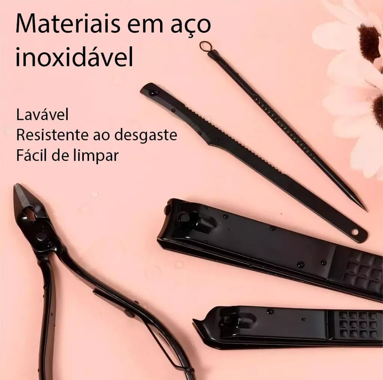 Kit 16 Pçs/Set Profissional Aço inoxidável Para Manicure Pedicure