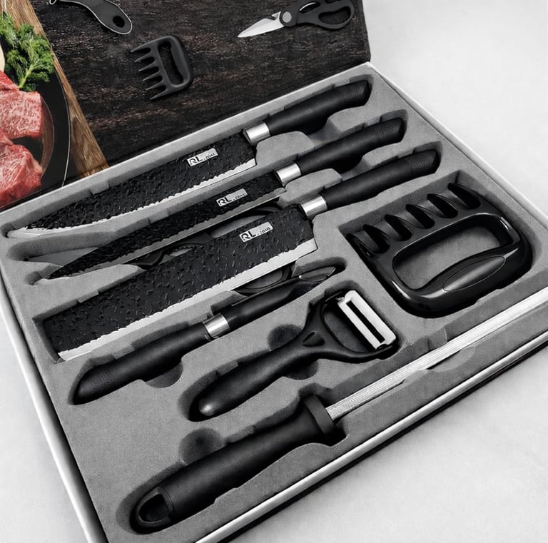 Kit Churrasco Premium 8 Peças – Conjunto Profissional