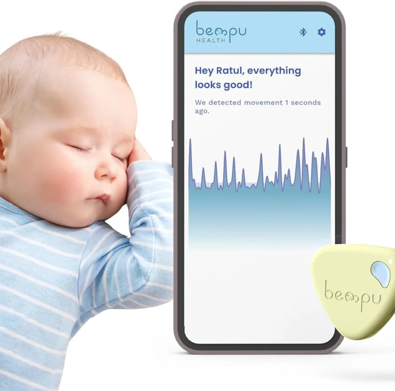 Monitor de bebê com respiração inteligente umbigo