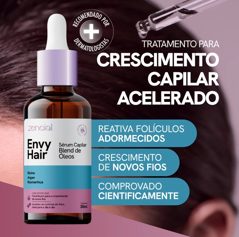 Oleo Capilar Envy Hair Sérum de Crescimento