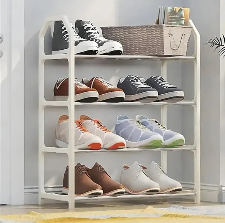 Sapateira Pequena 4 Andares Organizadora Branco