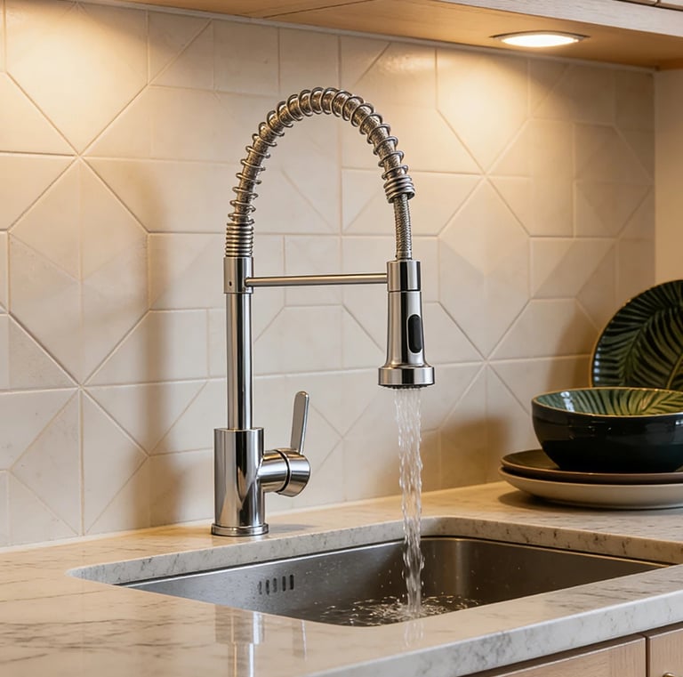 Torneira De Cozinha Gourmet , Mola Extensível , Modelo De Banc