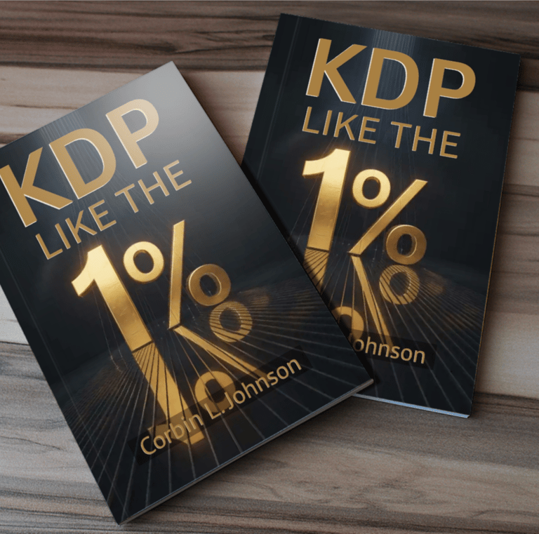 two books with gold foil foil on them