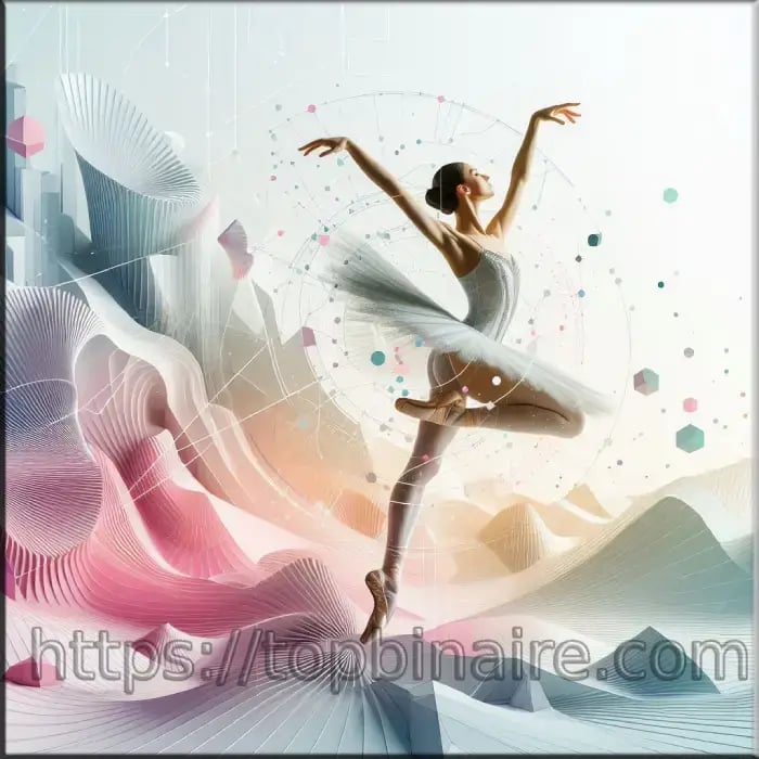 a woman in a white dress is dancing in the air