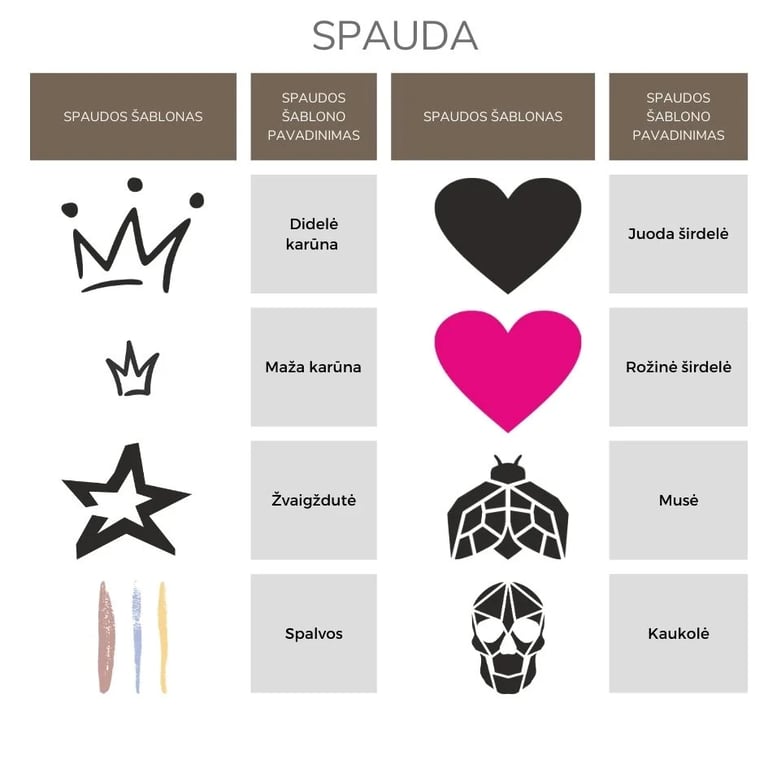 Spaudos šablonai 