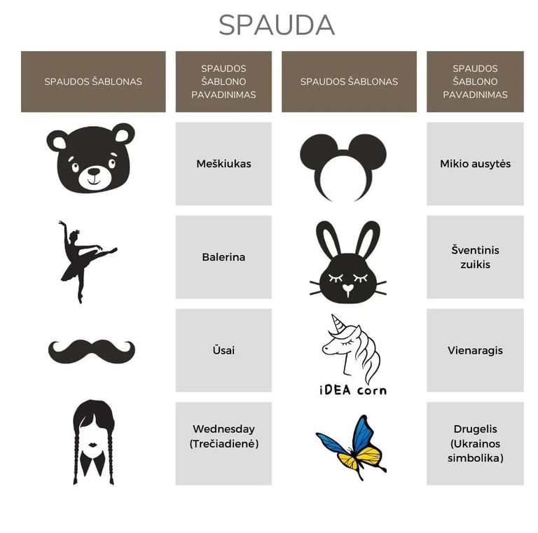Spaudos šablonai 