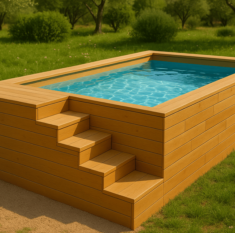 mini piscine hors sol en bois