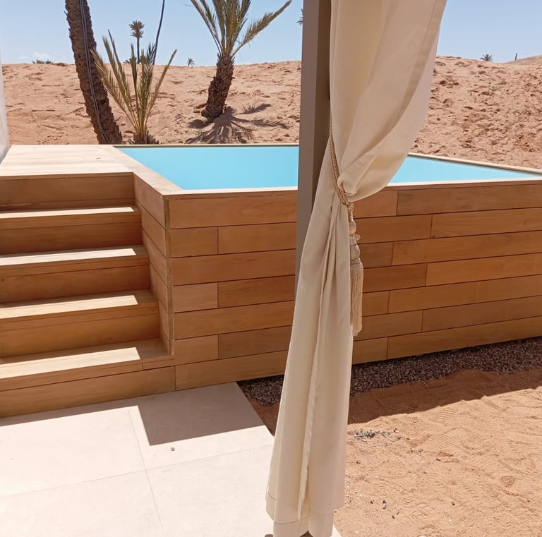 mini piscine hors sol en bois