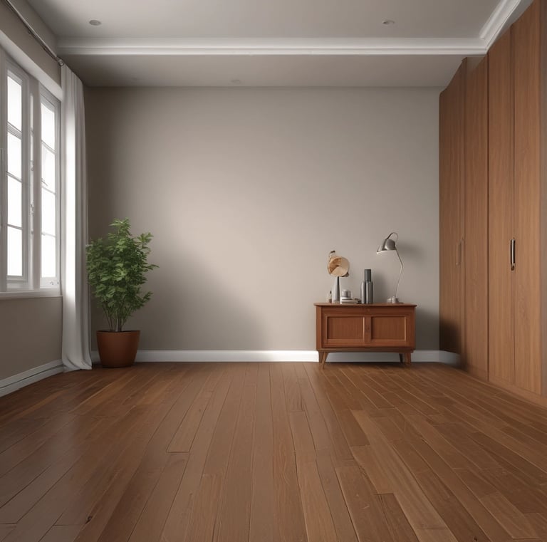 A vibrant hallway adorned with decorative tiles.