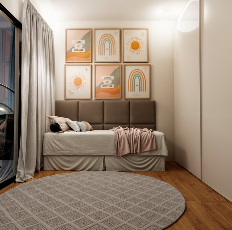 Quarto Cama com Painel