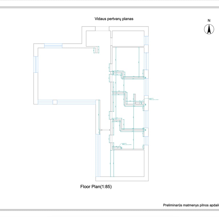 vidiniu pertvaru planas pagal baldus_ interjero dizainas