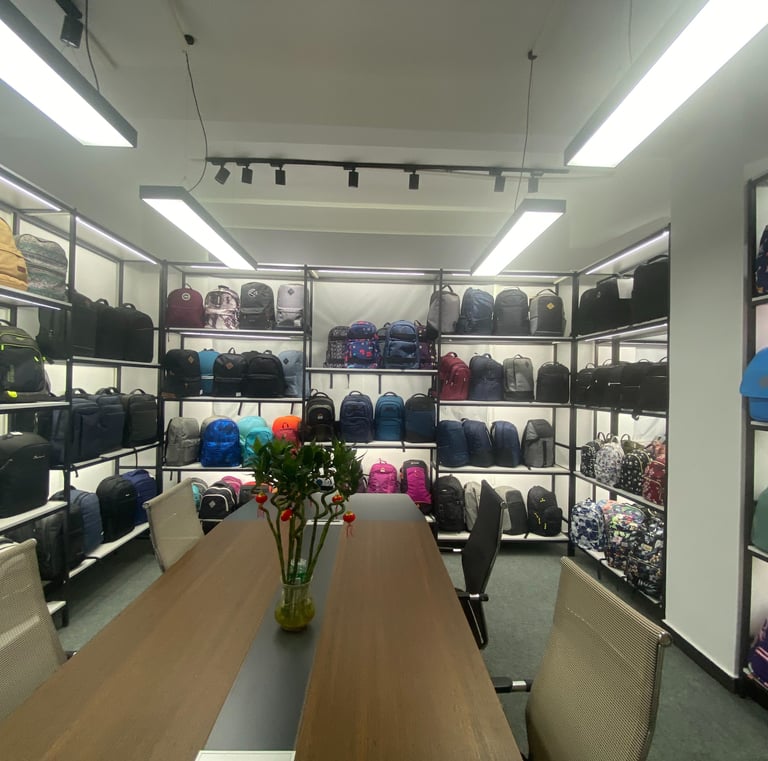 backpacks show room