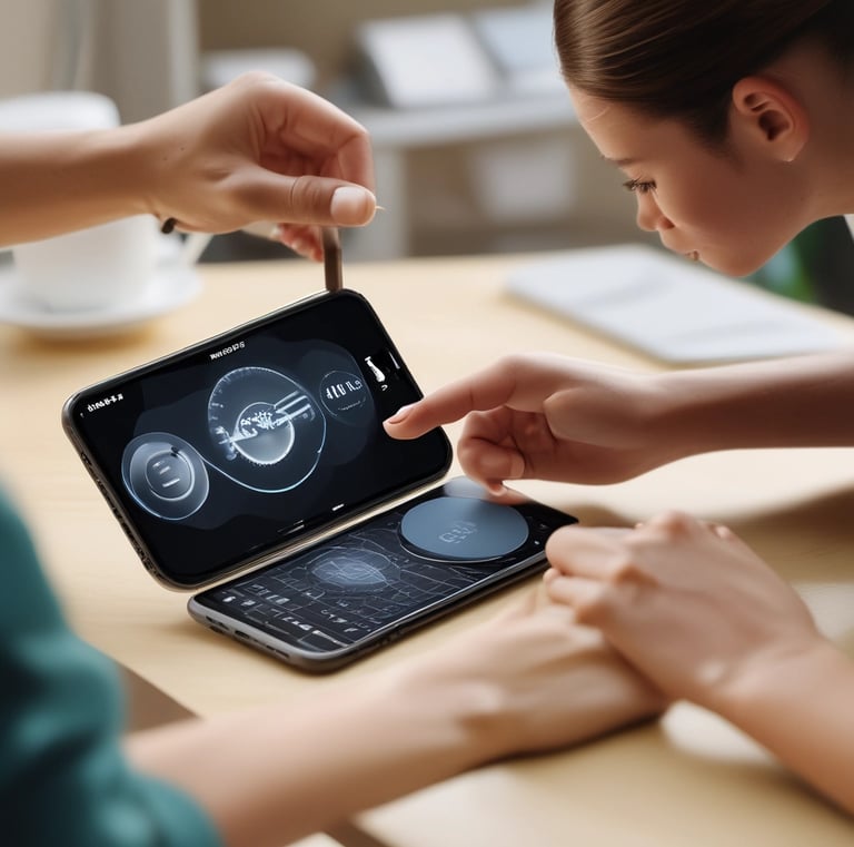 turned on monitoring screen