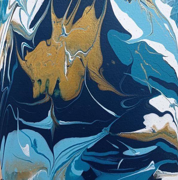 Fleur d'Or - 30€ -peinture acrylique - 2024