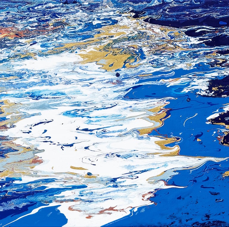 L' eau c en - 80x60 -130€ - Peinture acrylique 2024