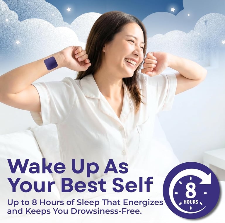 Dalileo natural melatonin sleep aid patches package