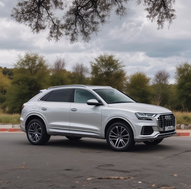 A black car with red detailing is parked at an outdoor car wash facility. The facility has a sign reading 'CAR SPA' and another area advertising a 'DOG WASH'. Palm trees and buildings are visible in the background. The car appears to be an older model sedan, and the setting gives a slightly nostalgic vibe.