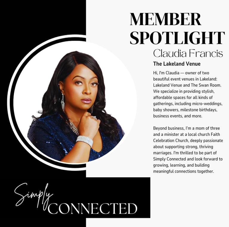 Claudia Francis Owner The Lakeland Venue Rental Space