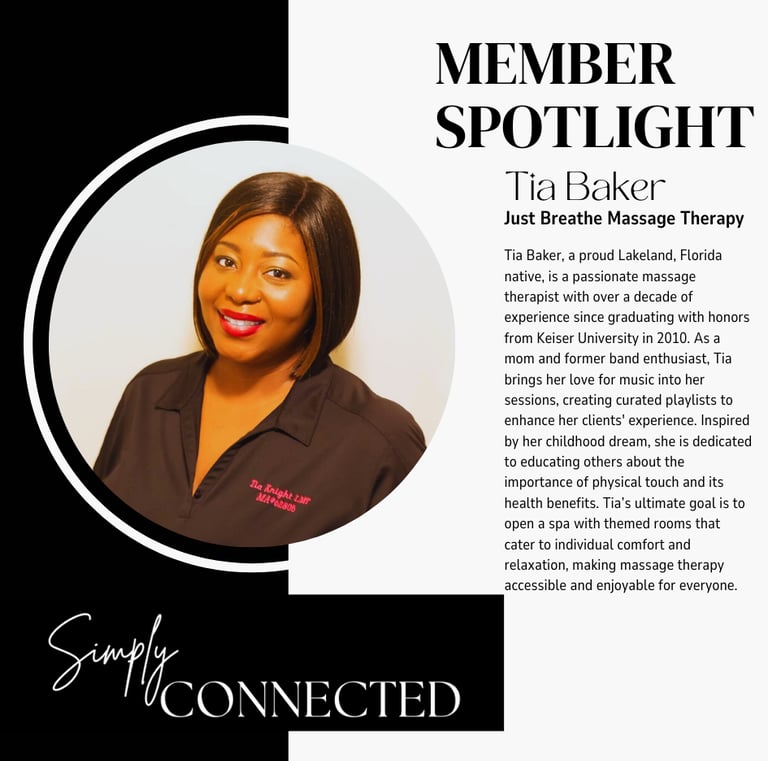 Tia Baker Mobile Massage Therapist Polk County