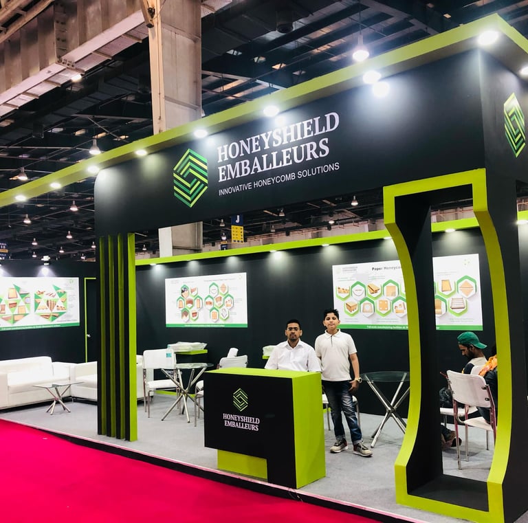 coar India expo, print expo exhibition , provideing wooden made fabricated Exhibition stall .