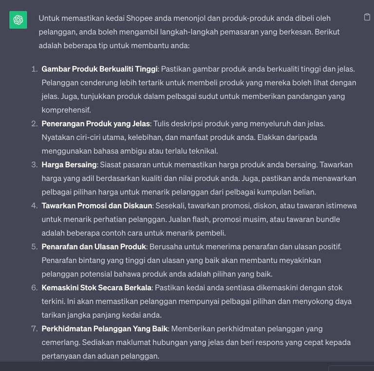 Chatgpt untuk pemasaran