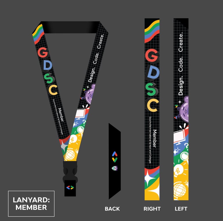 GDSC (Google Developer Student Clubs official ID design 2023-2024
