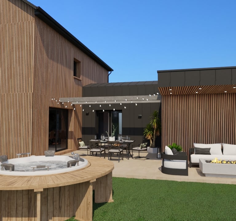 Maisons individuelles inspiré de l'architecture scandinave