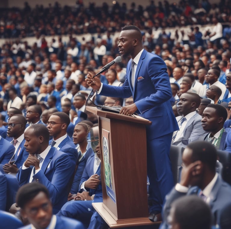 A panel discussion featuring young political leaders.