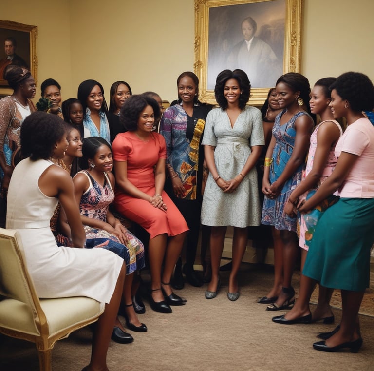 Young leaders networking at a conference.