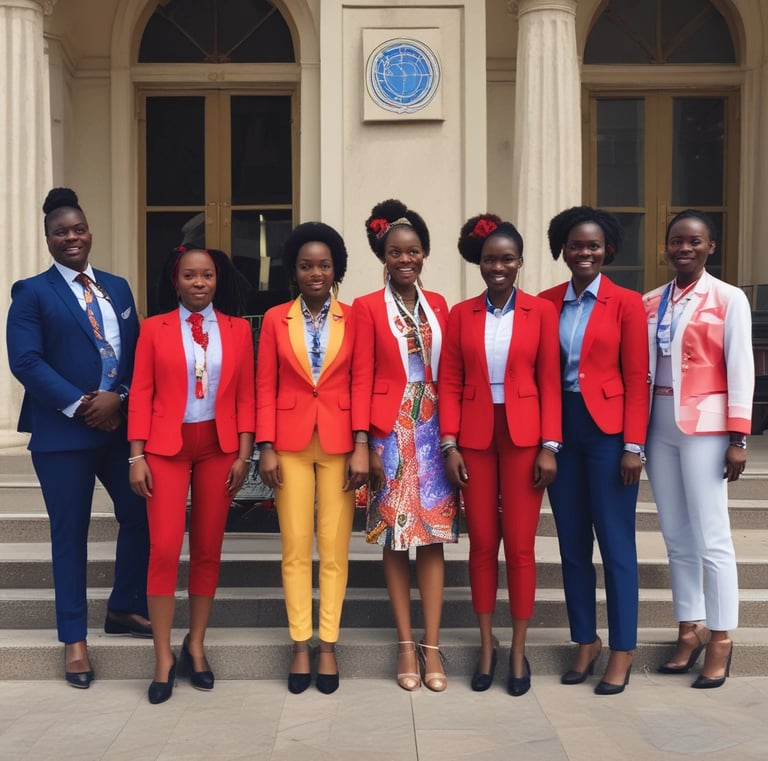 Volunteers working together on a community project.