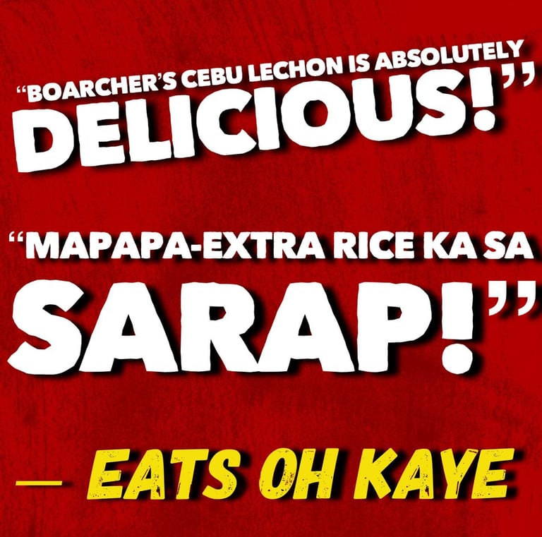 delicious food review of boarcher cebu lechon house