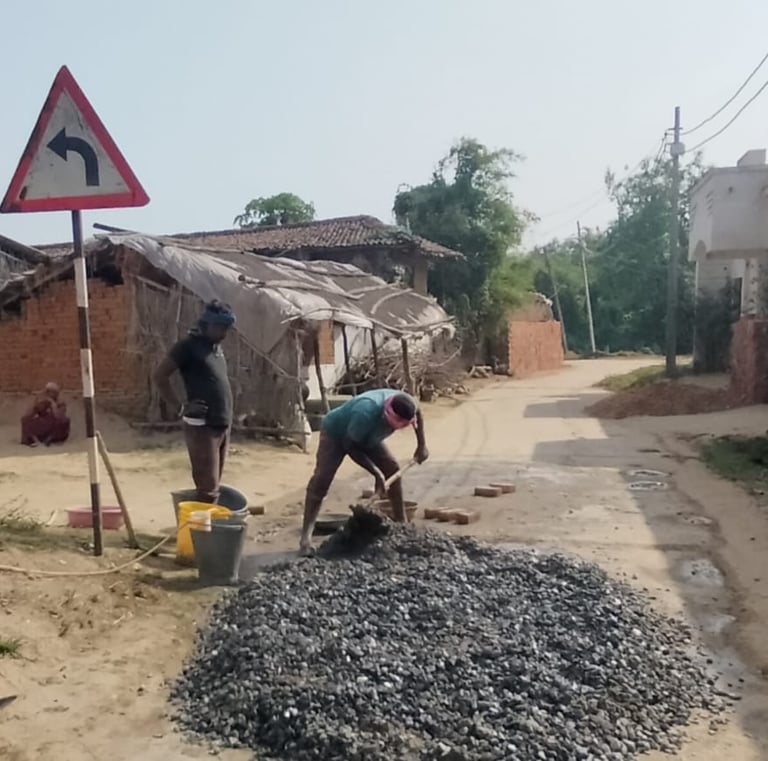 2 person working on the road