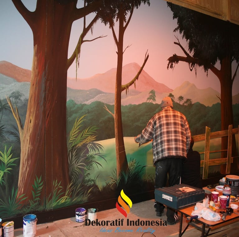Jasa Mural Pemandangan