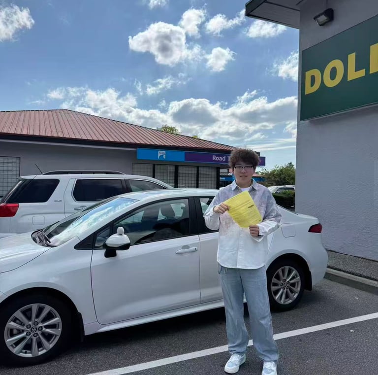 Dylan's Success on ICBC road test