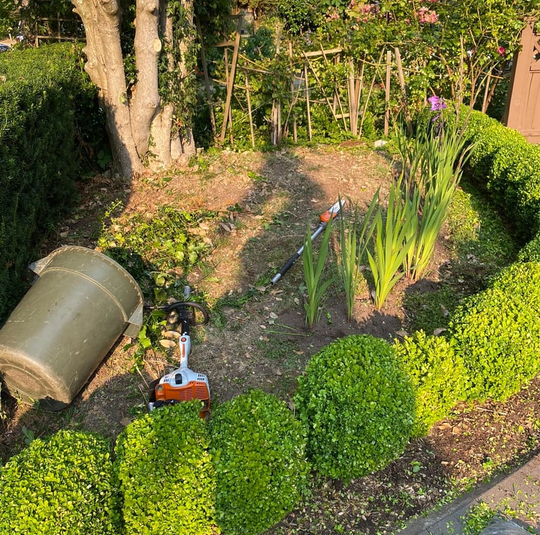 mid way flower bed
