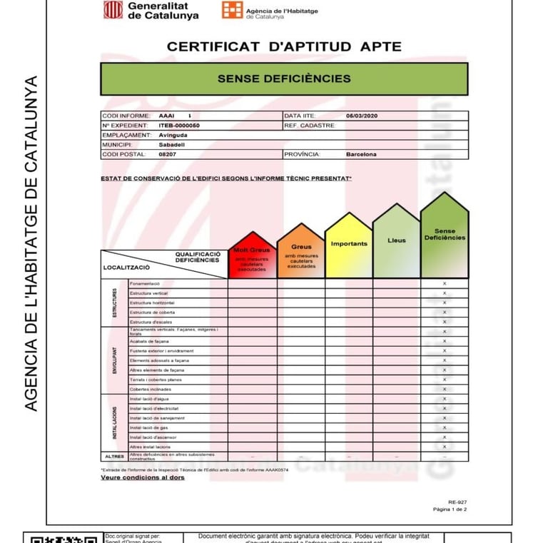 Inspección Técnica de Edificios (ITE)